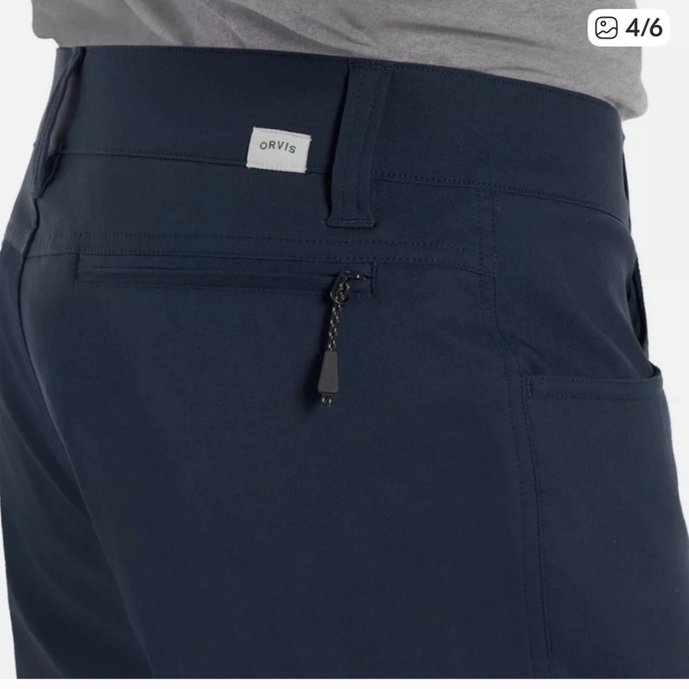 Orvis Men's Navy Tech Pants sz 34x30 - Picture 4 of 13